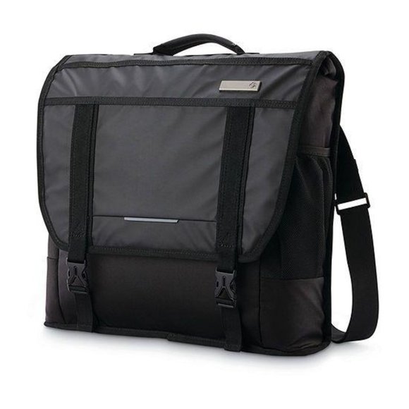Samsonite Messenger Bag Black Large Laptop tablet carrier - Picture 1 of 6